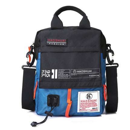 HAOSHUAI 206-1 Men Handheld Crossbody Bag Outdoor Waterproof Cloth Bag(Light Blue)-garmade.com