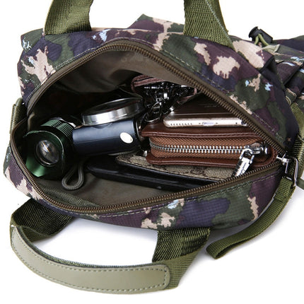 HAOSHUAI 206-1 Men Handheld Crossbody Bag Outdoor Waterproof Cloth Bag(Black)-garmade.com