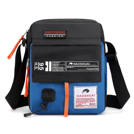 HAOSHUAI 206 Men Crossbody Bag Sports Casual Shoulder Bag(Sky Blue)-garmade.com