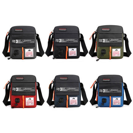 HAOSHUAI 206 Men Crossbody Bag Sports Casual Shoulder Bag(Brick Red)-garmade.com