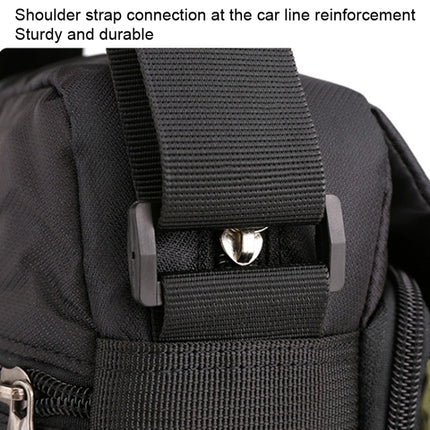 HAOSHUAI 206 Men Crossbody Bag Sports Casual Shoulder Bag(Brick Red)-garmade.com