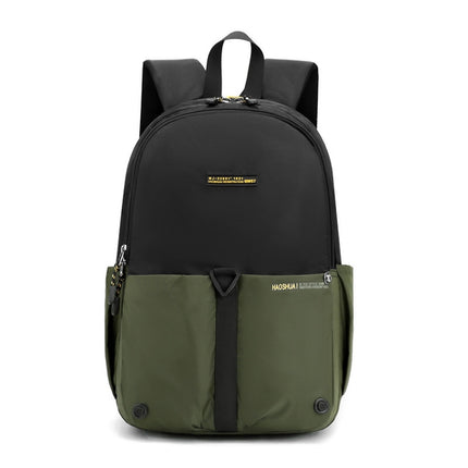 HAOSHUAI 6815 Outdoor Travel Backpack Men Business Computer Notebook Backpack(Army Green)-garmade.com