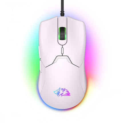 ZIYOU LANG M6 7 Keys 7200DPI Macro Programming Game RGB Backlight Mouse, Cable Length:1.5m(White)-garmade.com