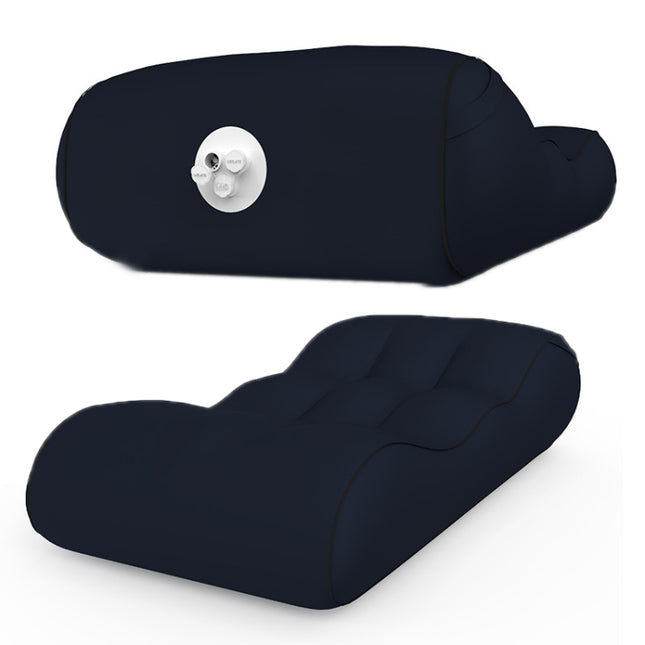 1832B Outdoor Portable One-Touch Automatic Inflatable Sofa Foldable Seat(Black)-garmade.com