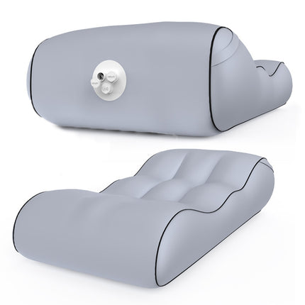 1832B Outdoor Portable One-Touch Automatic Inflatable Sofa Foldable Seat(Gray)-garmade.com