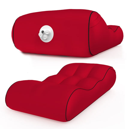 1832B Outdoor Portable One-Touch Automatic Inflatable Sofa Foldable Seat(Wine Red)-garmade.com