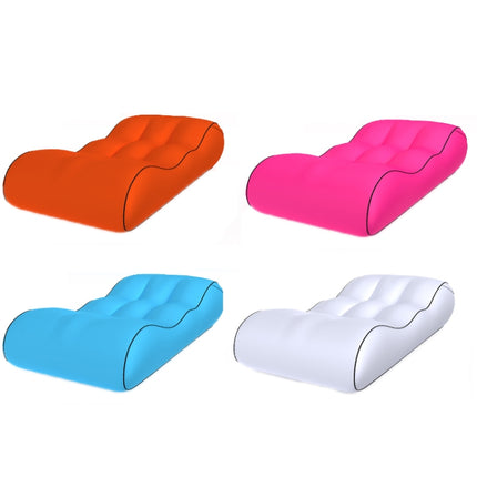1832B Outdoor Portable One-Touch Automatic Inflatable Sofa Foldable Seat(Orange)-garmade.com