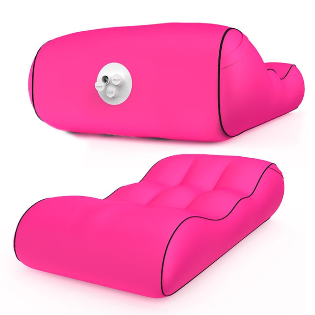1832B Outdoor Portable One-Touch Automatic Inflatable Sofa Foldable Seat(Rose Red)-garmade.com