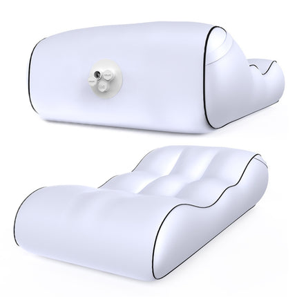 1832B Outdoor Portable One-Touch Automatic Inflatable Sofa Foldable Seat(White)-garmade.com