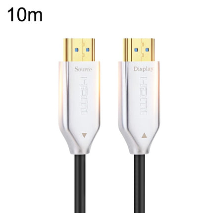 2.0 Version HDMI Fiber Optical Line 4K Ultra High Clear Line Monitor Connecting Cable, Length: 10m(White)-garmade.com