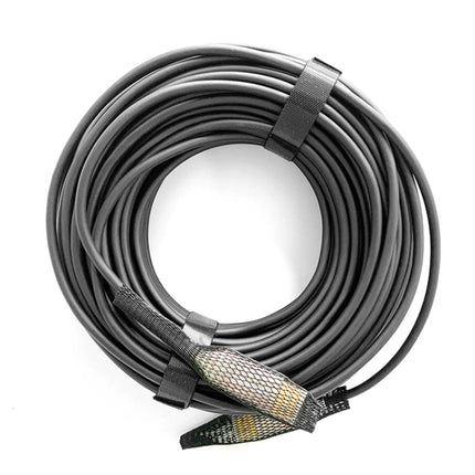 2.0 Version HDMI Fiber Optical Line 4K Ultra High Clear Line Monitor Connecting Cable, Length: 15m(White)-garmade.com