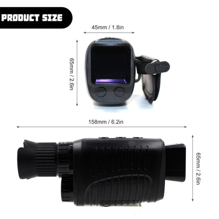 Video Pictures 5X HD 1080P Digital Night Visual Instrument Infrared Single Tube Binoculars-garmade.com