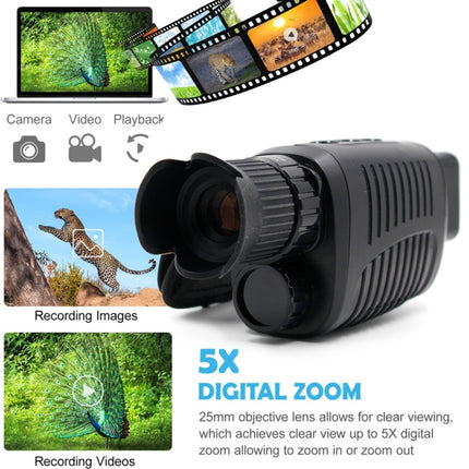 Video Pictures 5X HD 1080P Digital Night Visual Instrument Infrared Single Tube Binoculars+32G Memory+4 in 1 Reader-garmade.com