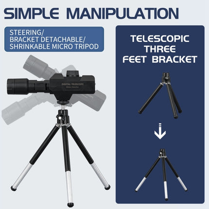 W007 WIFI Digital Telescope 70X Wireless Motion Detection Monitor Monocular With Metal Tripod-garmade.com