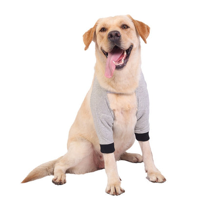 Pet Knee Pads Breathable Dog Elbow Brace Front Leg Brace, Size: XXL(Gray Black)-garmade.com