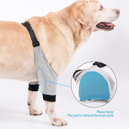 Pet Knee Pads Breathable Dog Elbow Brace Front Leg Brace, Size: XXL(Blue Red)-garmade.com