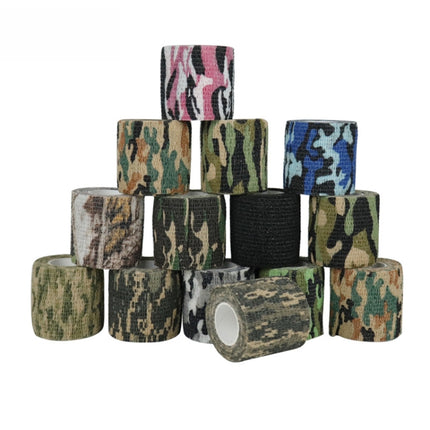 4.5m X 5cm Self-Adhesive Non-Woven Outdoor Camouflage Tape Bandage(Ocean Camouflage No. 4)-garmade.com