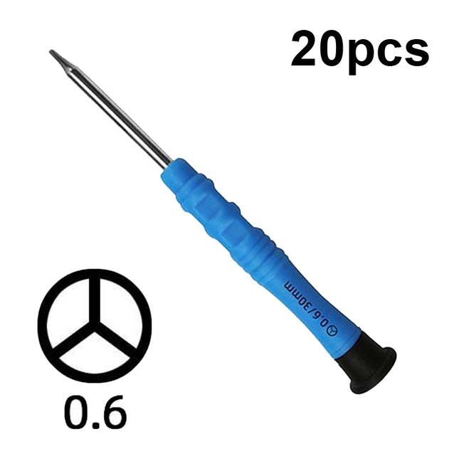 20pcs Mini Screwdriver Anti-Slip Mobile Phone Disassembly Maintenance Tools, Series: 0.6Y-garmade.com