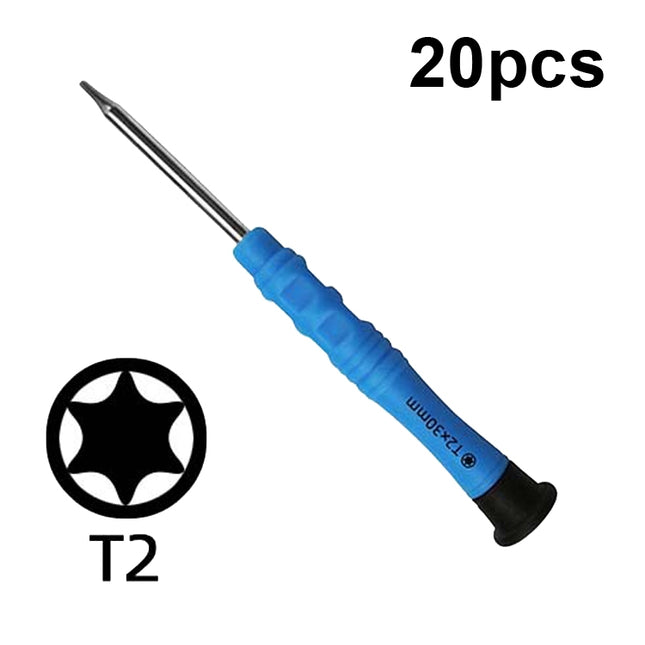 20pcs Mini Screwdriver Anti-Slip Mobile Phone Disassembly Maintenance Tools, Series: T2-garmade.com