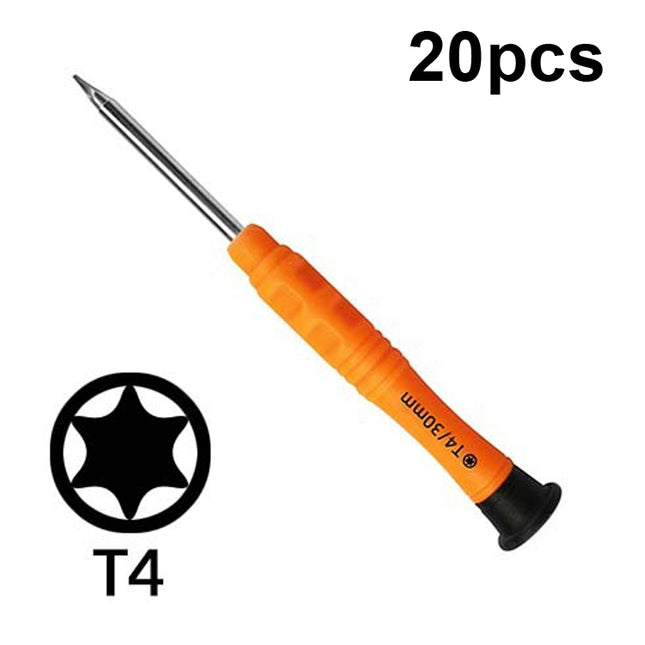 20pcs Mini Screwdriver Anti-Slip Mobile Phone Disassembly Maintenance Tools, Series: T4-garmade.com
