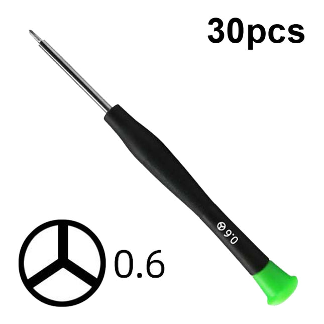 30pcs Color Hat Screw Batch Digital Mobile Phone Clock Maintenance Tool, Series: 0.6 Y Shape-garmade.com