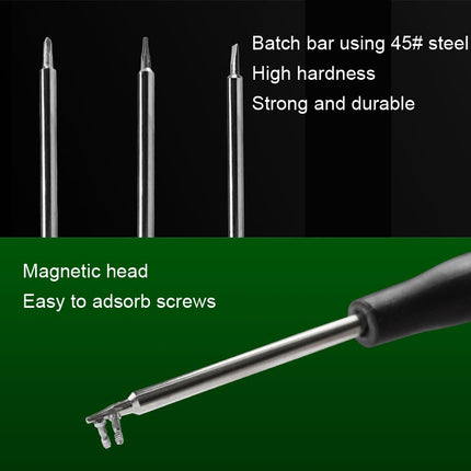 30pcs Color Hat Screw Batch Digital Mobile Phone Clock Maintenance Tool, Series: T5 Hexagon-garmade.com