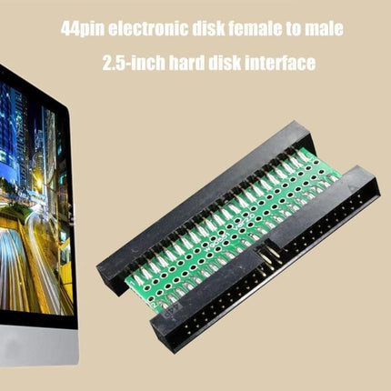 44 Pin Male To Male IDE Electronic Disk 2.5 Inch Adapter(5.2x2.7x0.5cm)-garmade.com