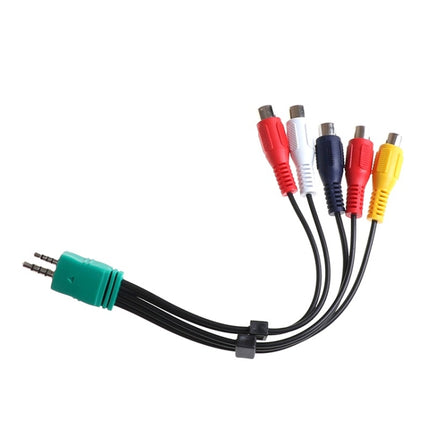 for Samsung 3.5+2.5 to 5RCA Double-head LCD TV AV Cable Component Signal Cable-garmade.com