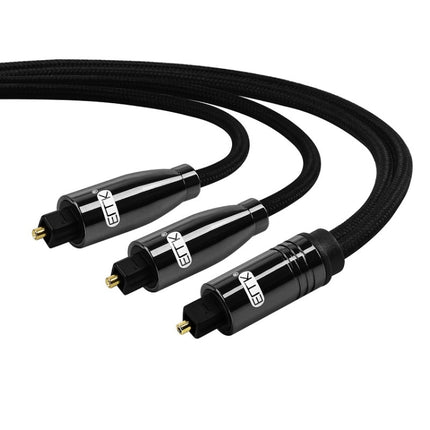 EMK 1 to 2 Audio Optical Digital Cable(1.5m+1m)-garmade.com