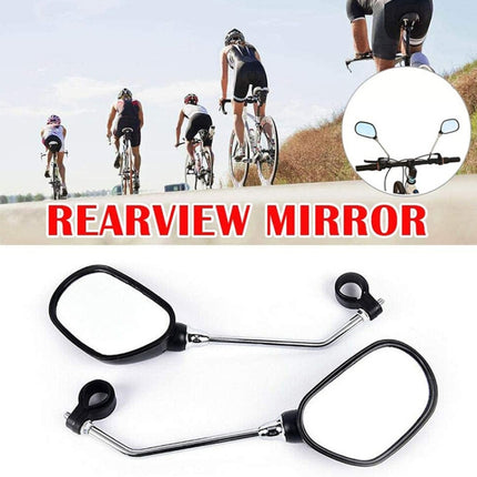 2pcs /Pair Bicycle Rearview Mirror Riding Mountain Car Reflector Bicycle Reversing Mirror-garmade.com