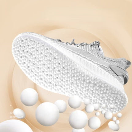 5pairs Highly Elastic Boost Particles Warm Insoles Plush Insoles, Size: 36(Gray)-garmade.com