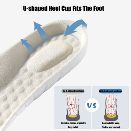 6pairs Children Foam Insoles Soft Breathable Cuttable Sports Insoles Basic Model(26-27)-garmade.com