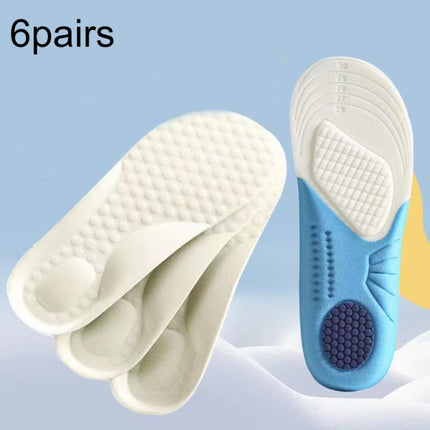 6pairs Children Foam Insoles Soft Breathable Cuttable Sports Insoles Upgrade(22-23)-garmade.com