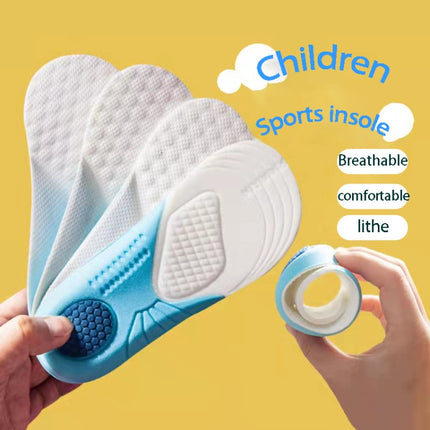 6pairs Children Foam Insoles Soft Breathable Cuttable Sports Insoles Upgrade(30-31)-garmade.com
