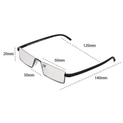 TR90 Seniors Clear Glasses With Portable Case Lightweight Presbyopic Glasses, Degree: +1.00(Brown)-garmade.com