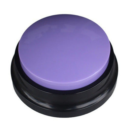 Pet Communication Button Dog Vocal Box Recording Vocalizer, Style: Recording Model(Purple)-garmade.com