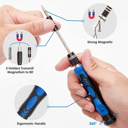 142 In 1 Precision Screwdriver Set Magnetic Screw Driver Bit Kit For PC Phone Repair Tool-garmade.com