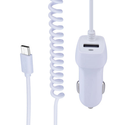 522AL Fast Charging With Cable Car Charging, Output Interface: Type-C/USB-C (White)-garmade.com
