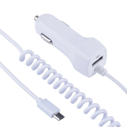 522AL Fast Charging With Cable Car Charging, Output Interface: Micro USB (White)-garmade.com