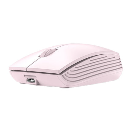 811 3 Keys Laptop Mini Wireless Mouse Portable Optical Mouse, Spec: Charging Version (Pink)-garmade.com