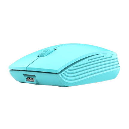 811 3 Keys Laptop Mini Wireless Mouse Portable Optical Mouse, Spec: Charging Version (Blue)-garmade.com