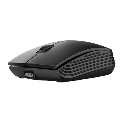 811 3 Keys Laptop Mini Wireless Mouse Portable Optical Mouse, Spec: Double Model (Black)-garmade.com