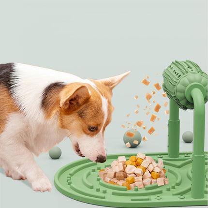 CW312 Pet Roller Food Leaker Dog Puzzle Adjustable Feeder(Pink)-garmade.com