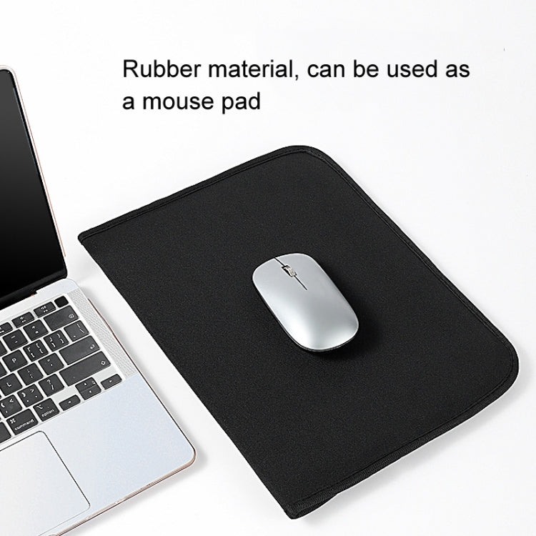 17 Inch Neoprene Laptop Lining Bag Horizontal Section Flap Clutch Bag(Blue)-garmade.com
