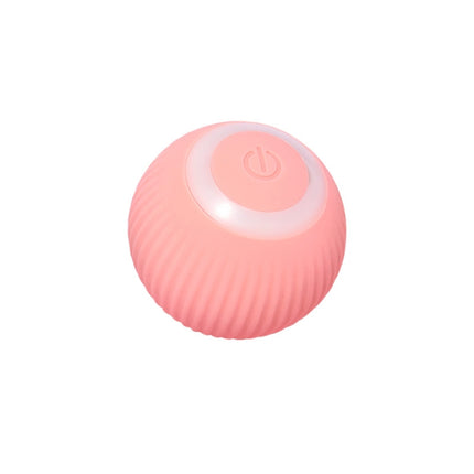 0001 Smart Gravity Teaser Cat Rolling Ball Teeth Resistant Cat Toys(Pink)-garmade.com