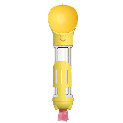 3 in 1 Leakproof Outdoor Dog Water Fountain Portable Pet Drinking Bottle, Size: 500ml(Yellow)-garmade.com