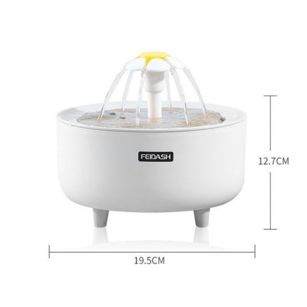 346578 Pets Automatic Circulation Filter Cat Flowing Drinking Fundation, Spec: USB Interface(Crystal Faucet)-garmade.com