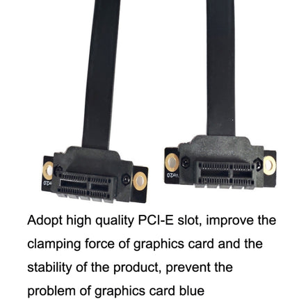 PCI-E 3.0 1X 90 Degrees Graphics Card / Wireless Network Card Extension Cable, Cable Length: 25cm-garmade.com
