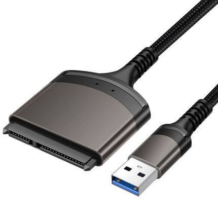 Aluminum Easy Drive Line USB3.0 To SATA Hard Disk Data Cable Supports 2.5 Inch SATA 22P, Length: 20cm-garmade.com