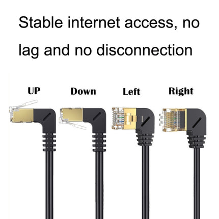 Straight Head 0.3m Cat 8 10G Transmission RJ45 Male To Female Computer Network Cable Extension Cable(Black)-garmade.com